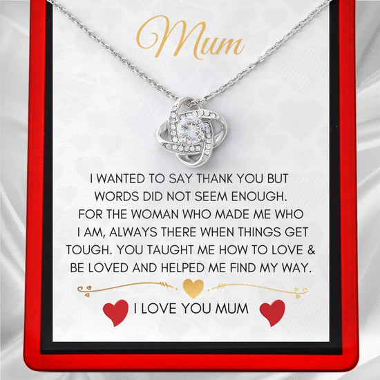Engraved Gift for Mum, Sterling Silver Heart Link Necklace |Jewels 4 Girls